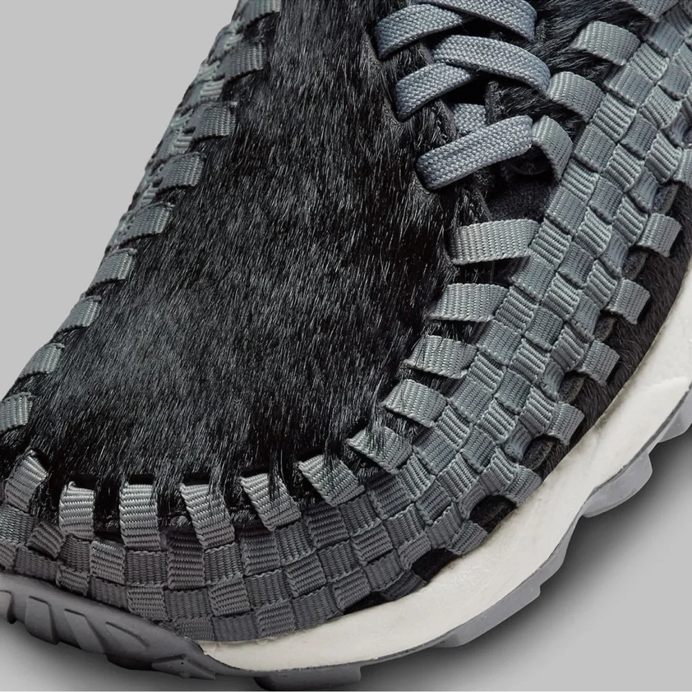 Nike Air Footscape Woven Black Smoke Grey Womens Sports Sneaker FB1959-001 - Picture 10 of 12